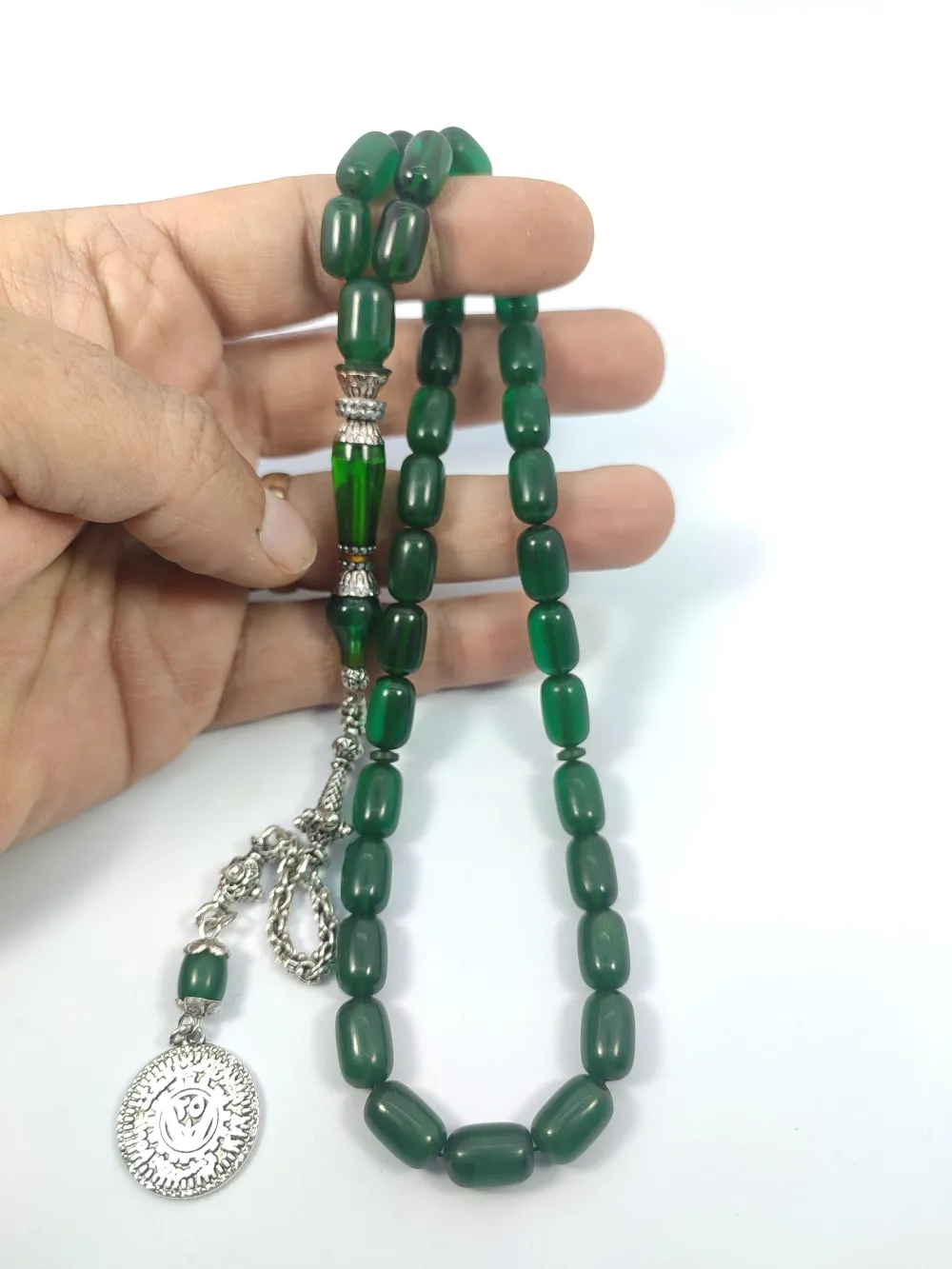 Şevket Alkan Usta İşi̇ 925 Ayar Gümüş Nakkaş İmame  Ateş-İ Kehri̇bar küçük resim 5