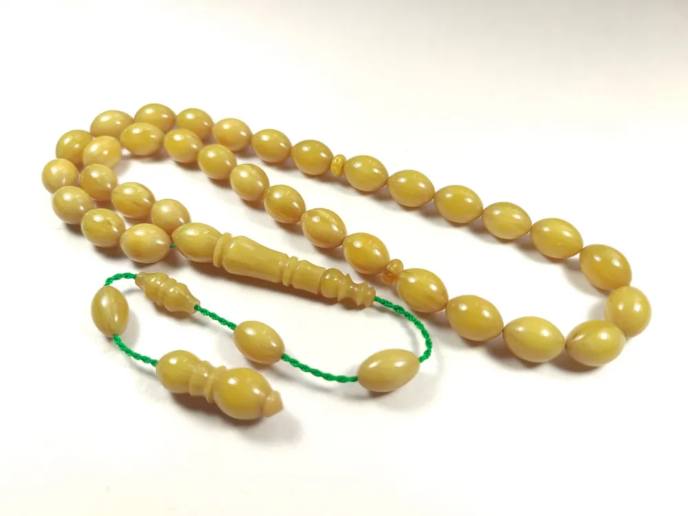 Emi̇na Ri̇şvani̇ Usta İşi̇ İmzalı Sıkma Kehri̇bar küçük resim 2