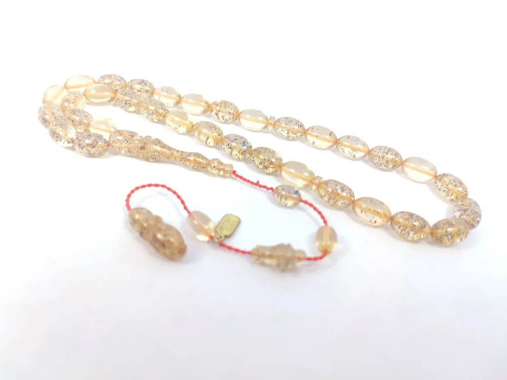 Mesut Elma Usta Eseri̇ 0.6 Deli̇m Çi̇ft Ci̇lalı Gümüş Varaklı Ateş-İ Kehri̇bar küçük resim 4