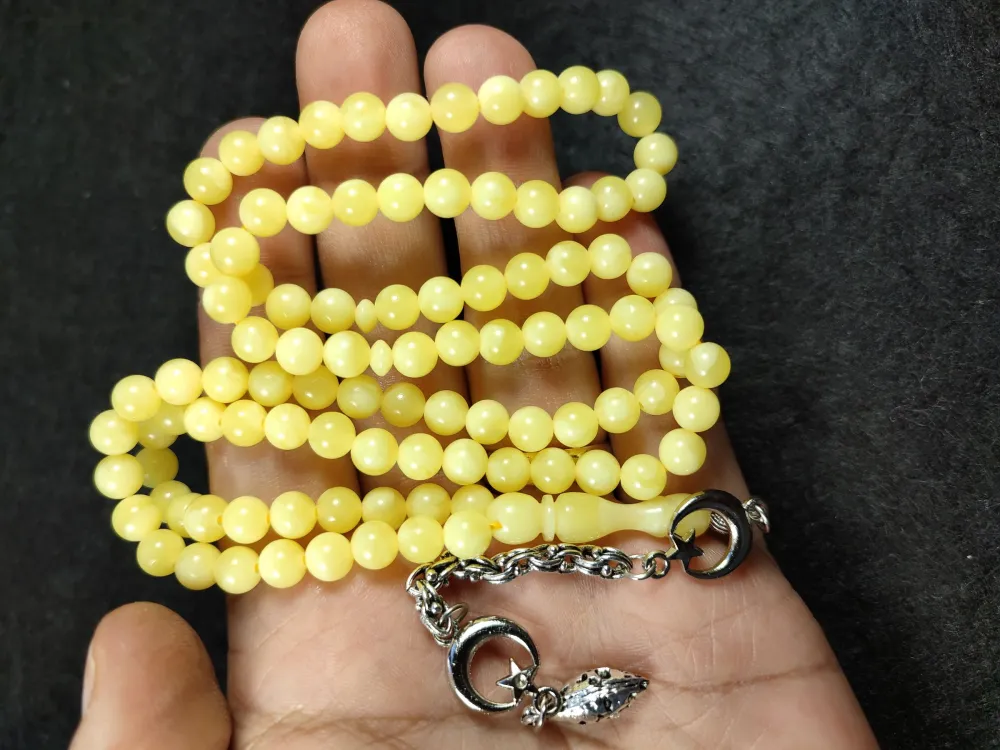 Gümüş Kaplama Püsküllü Beyrut Namaz Tesbi̇hi̇ küçük resim 4