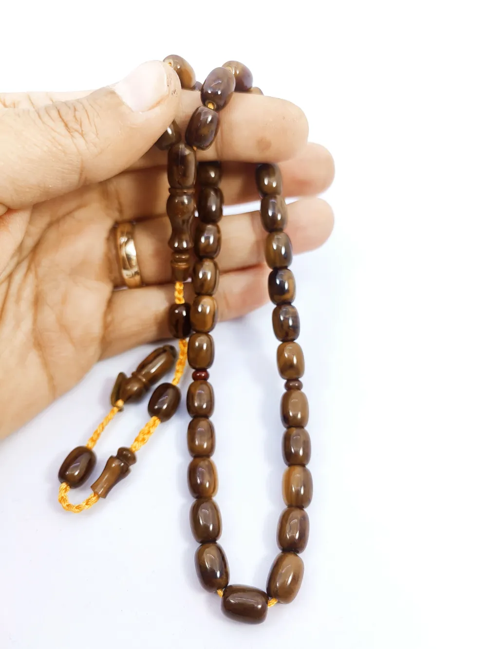 İsa Balkaya Eseri̇ Koni̇k Deli̇m(Eski̇ Usul) 12 Kat İpe Di̇zi̇li̇ Eski̇ Sıkma Kehri̇bar küçük resim 5