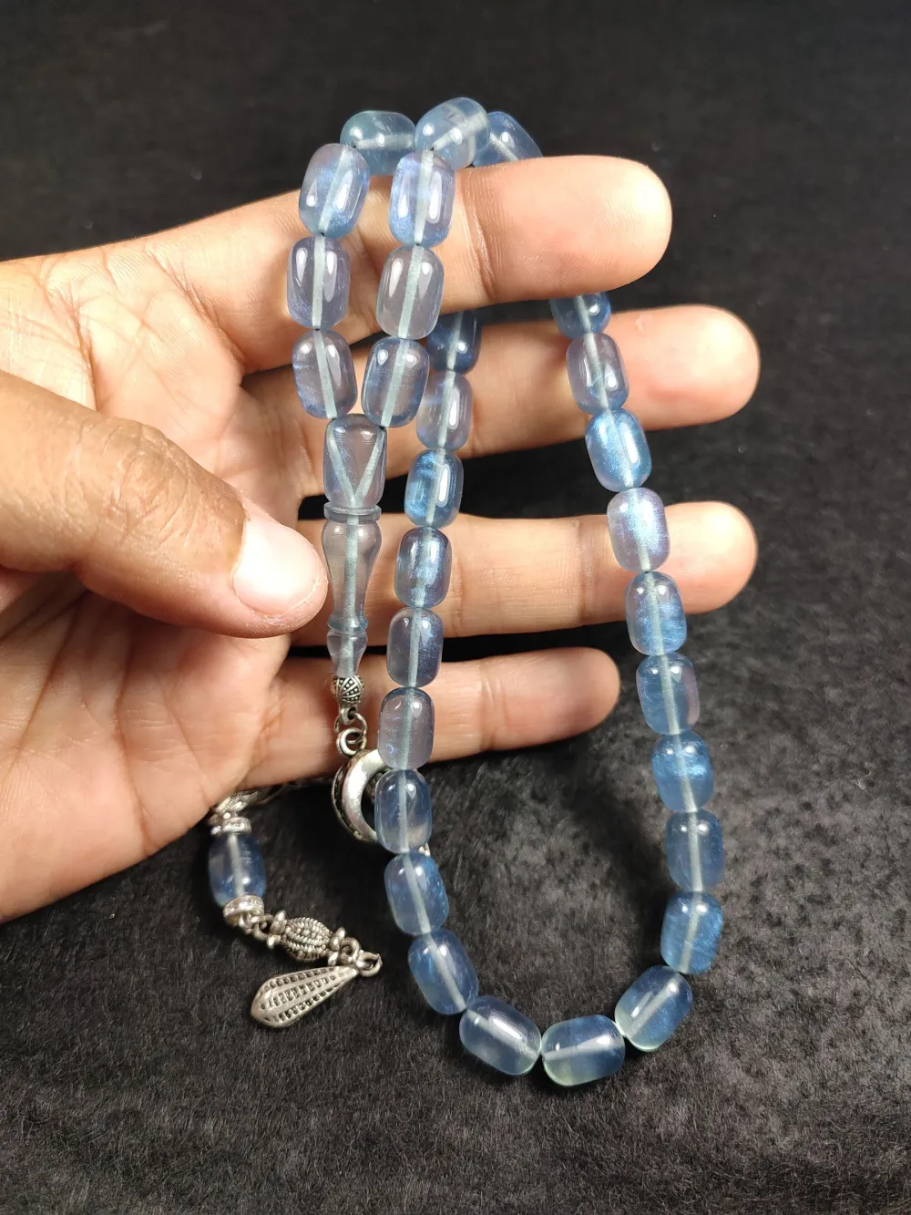 Alman Gümüş Püsküllü Aykırı Renk Senteti̇k Opal küçük resim 4