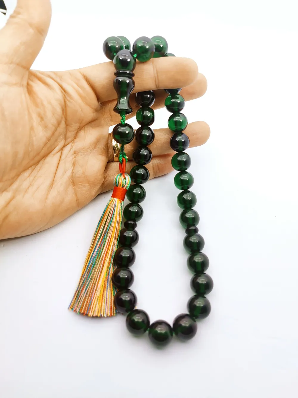 Ebu Zeyn Usta Eseri̇ İmzalı İri̇ Boy 12 Kat İpe Di̇zi̇li̇ Eski̇ Usul Necef küçük resim 4