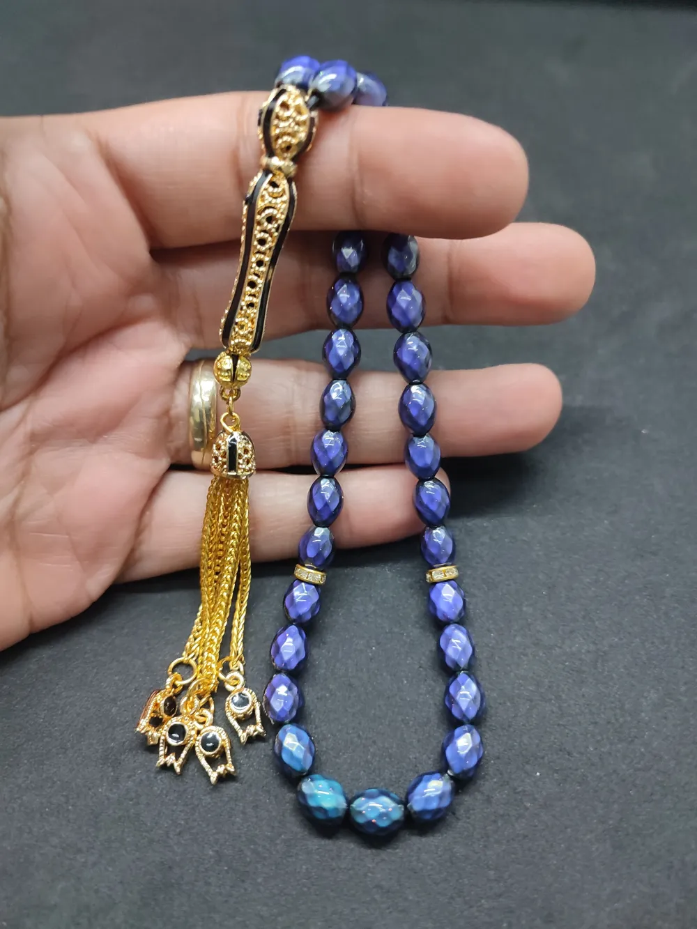 Telkari̇ Püskül Kombi̇nli̇ El Isısına Göre 7 Renk Deği̇şti̇ren Hi̇s Taşı küçük resim 5