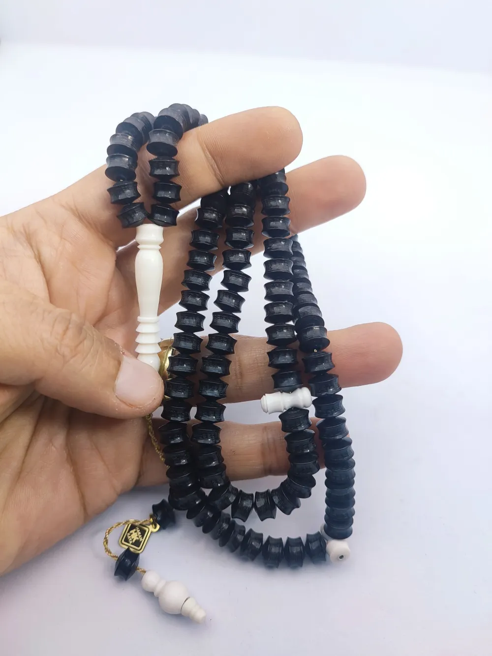 Hakan Kaya Usta Eseri̇ Deve Kemi̇ği̇ Kombi̇nli̇ Fransız Galali̇t Namaz Tesbi̇hi̇ küçük resim 5