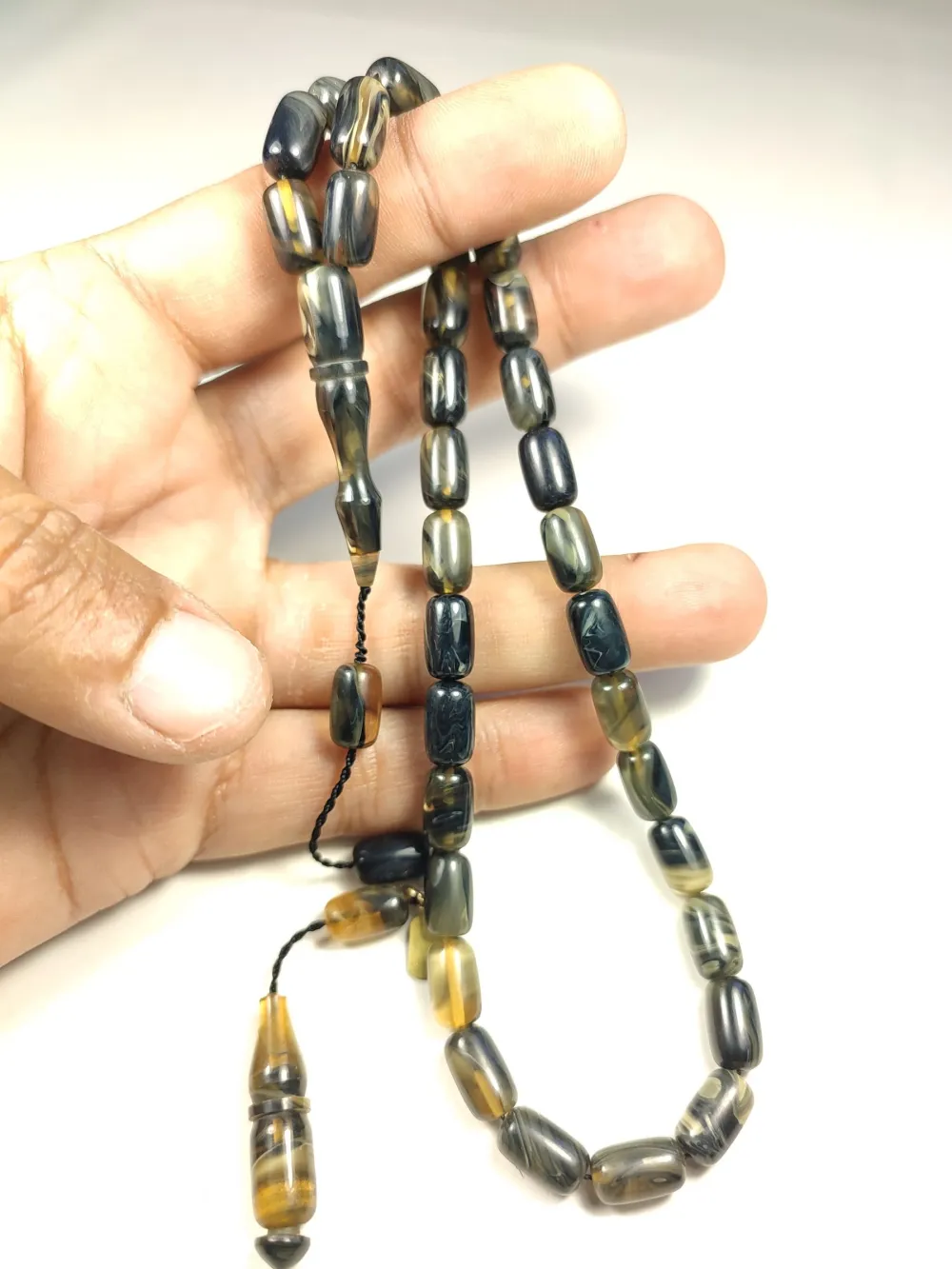 Mehmet Mercan Usta Eseri̇ İmzalı Aykırı Renk Sıkma Kehri̇bar küçük resim 5