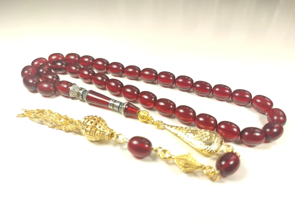 Şevket Alkan Usta Eseri̇ 925 Ayar Gümüş Nakkaş Alman Zar Kehri̇bar