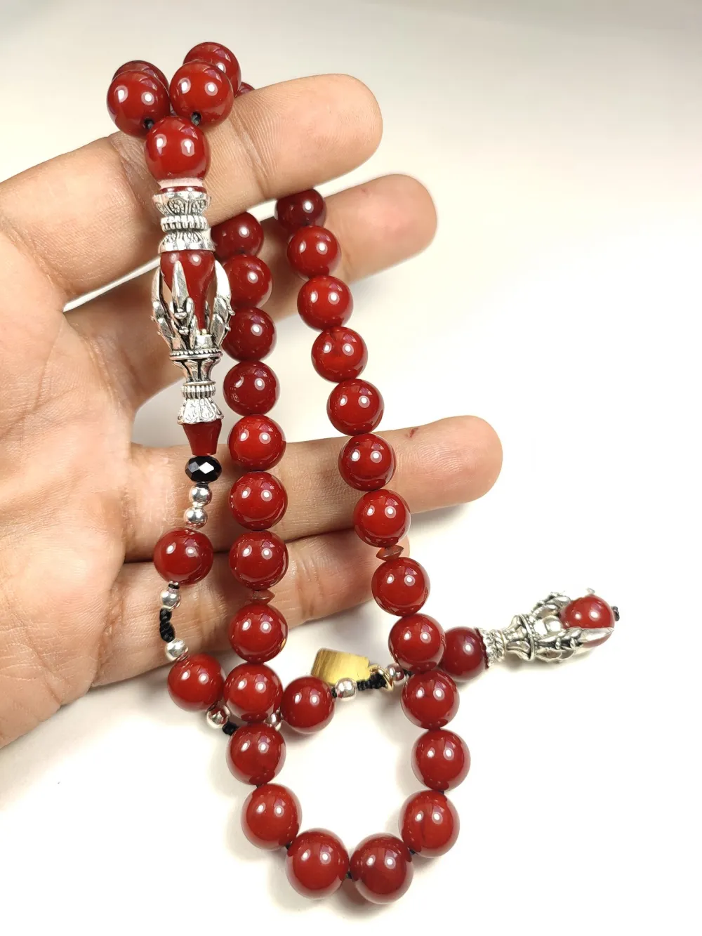 Zeyn Usta İmzalı Bronz Nakkaş İmame Hi̇tame Pençe Model Sıkma Kehri̇bar küçük resim 4