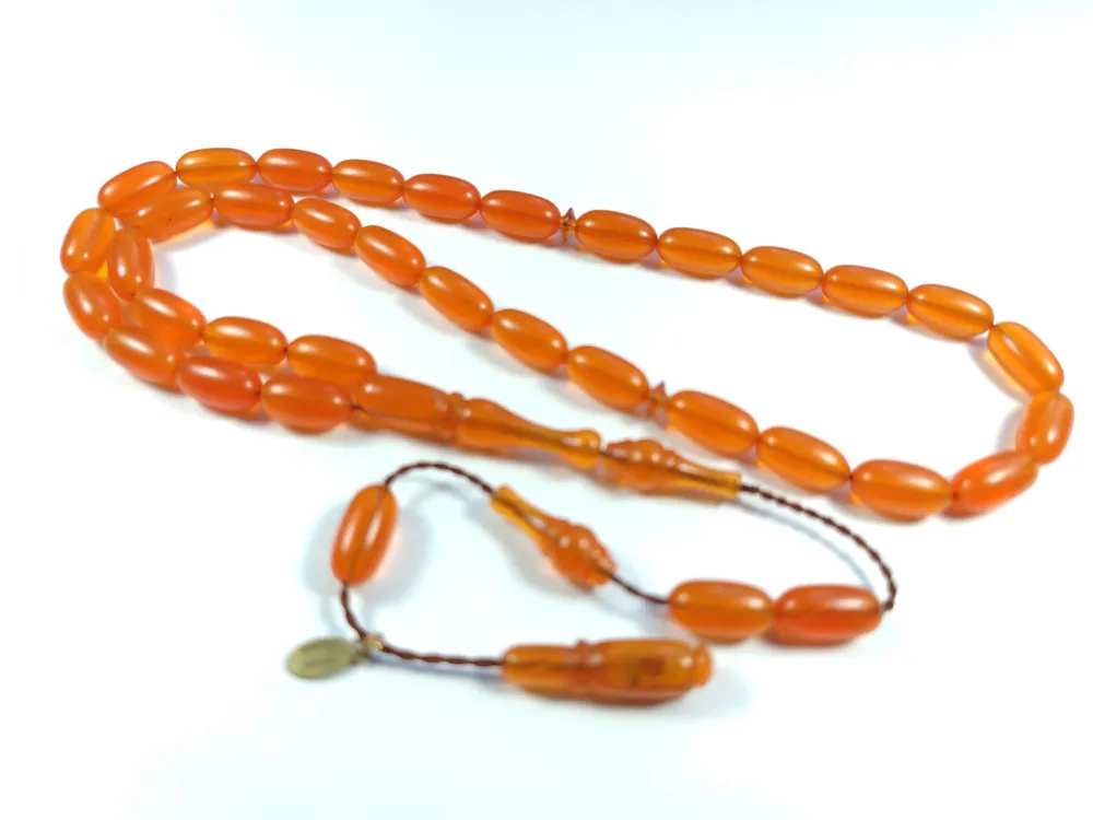 Junai̇d Hasan Usta İşi̇ İmzalı Şenalp Model Sıkma Kehri̇bar küçük resim 5