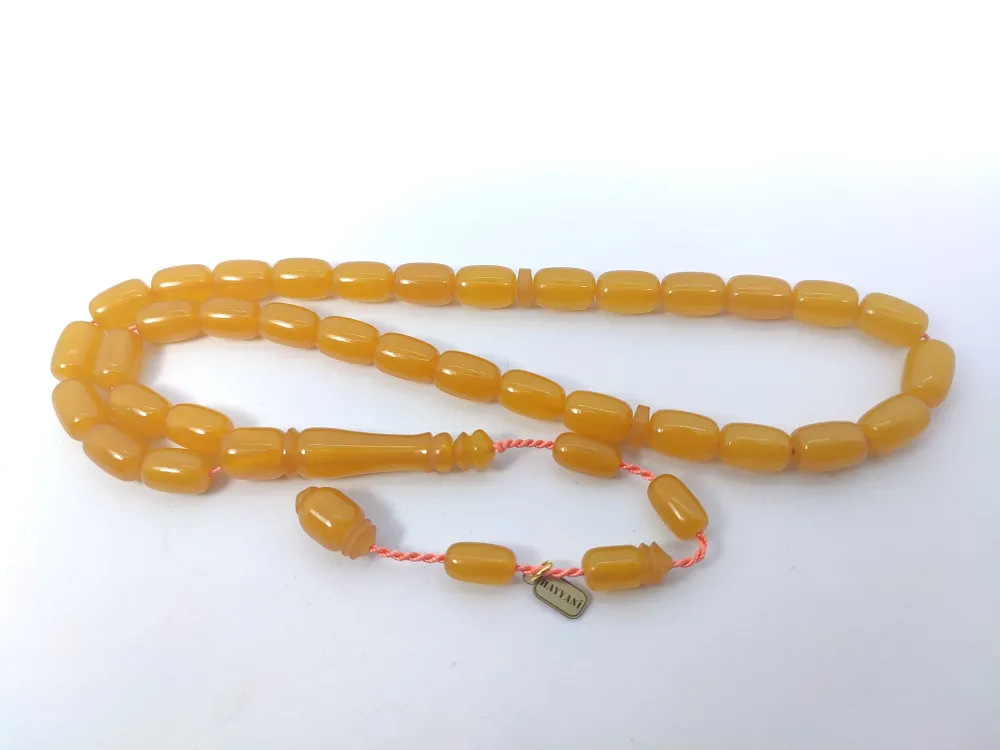 Hayyani̇ Usta İşi̇ İmzalı Rengi̇n Zi̇rvesi̇ Sıkma Kehri̇bar küçük resim 2