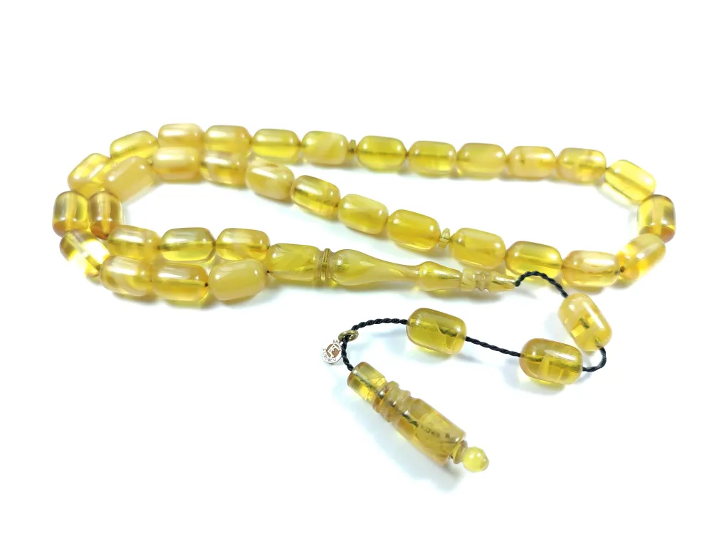 Erkan Çubukçu Usta İşi̇ İmzalı Mühürlü Sıkma Kehri̇bar küçük resim 3