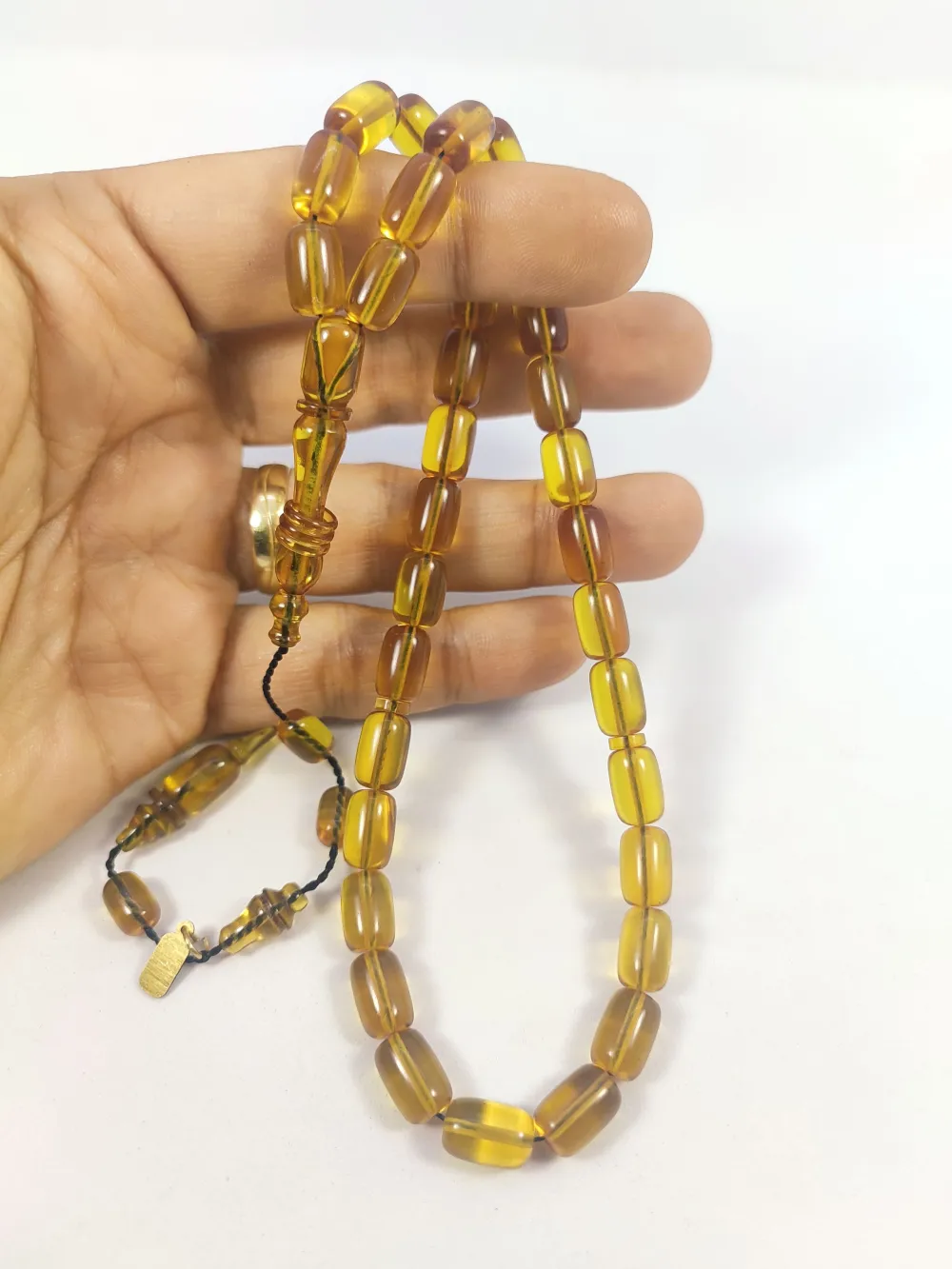 Ayhan Turan Usta Eseri̇ Halkalı İmame Çi̇ft Kat  Yemen Zar Kehri̇bar küçük resim 4