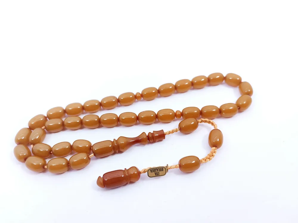 İsa Balkaya Eseri̇ Koni̇k Deli̇m(Eski̇ Usul) 12 Kat İpe Di̇zi̇li̇ Eski̇ Sıkma Kehri̇bar küçük resim 3