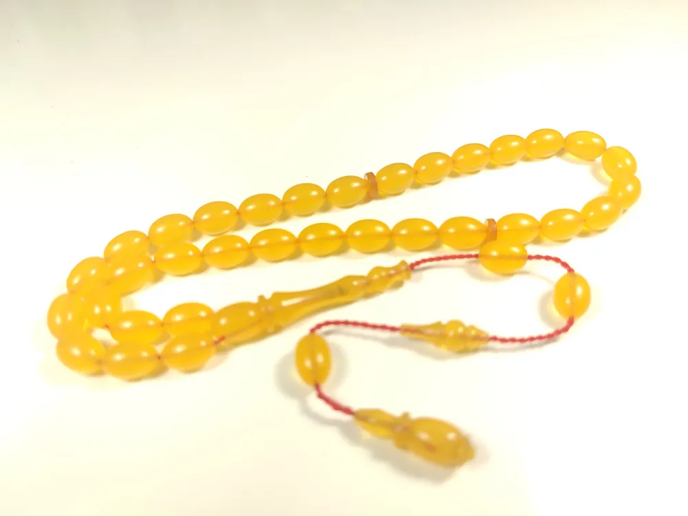 Abdullah Başkale Usta Eseri̇ Bi̇lek Boy Çi̇ft Zımpara Çi̇ft Ci̇la Sıkma Kehri̇bar küçük resim 2