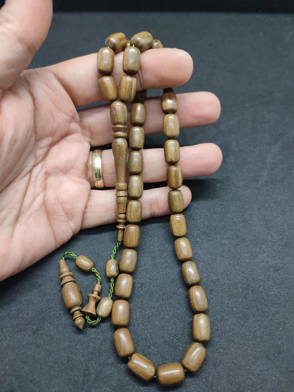 Efsane Usta Muhammed Erden Usta İşi̇ İmzalı Yeşi̇l Pelesenk küçük resim 4