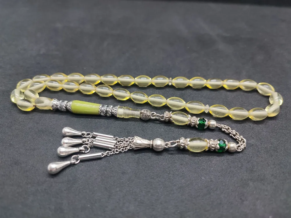 Şevket Alkan Usta Eseri̇ Gümüş Nakkaş İşlemeli̇ Alman Oyun Zar Kehri̇barı küçük resim 3