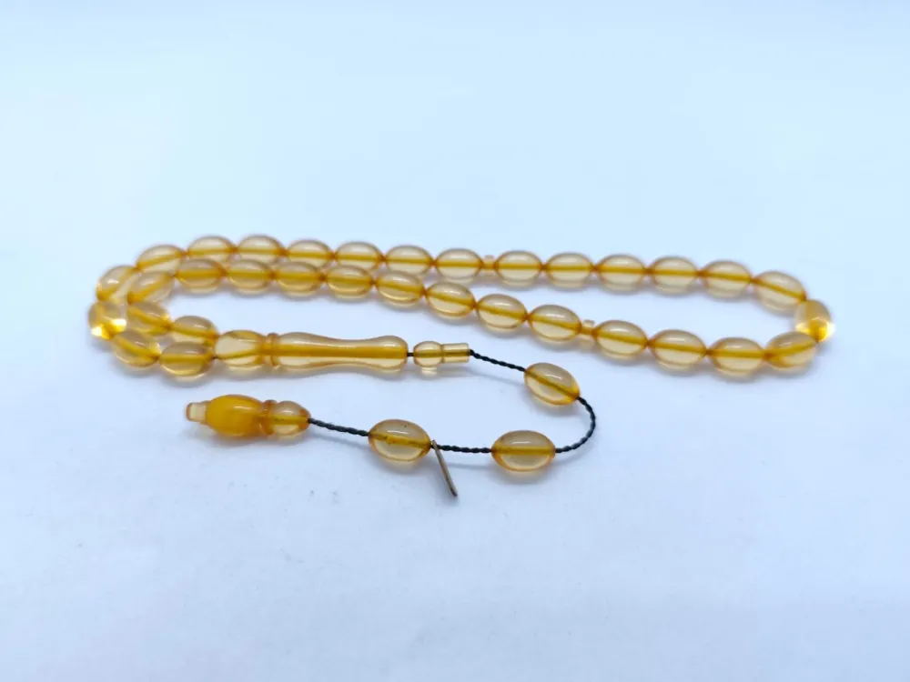 Furkan Gül Usta Eseri̇ 0.6 Şeffaf Deli̇m Çi̇ft Kat Ci̇lalı Ateş Kehri̇bar küçük resim 2