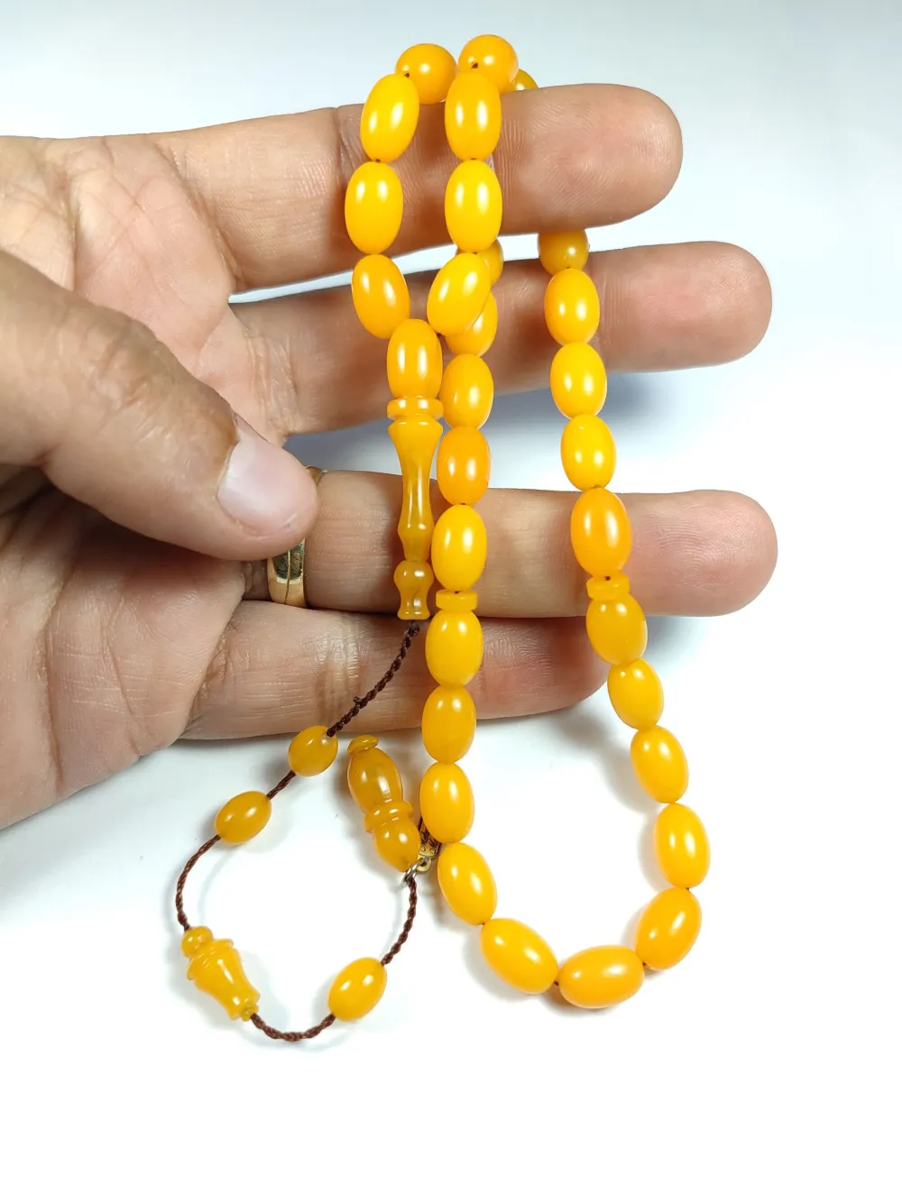 Mehmet Mercan Usta İşi̇ İmzalı 0.6 Mi̇li̇m Şeffaf Deli̇m  Sıkma Kehri̇bar küçük resim 4