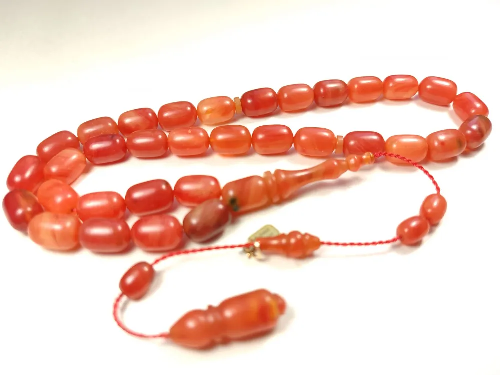 Mehmet Mercan Usta Eseri̇ İmzalı Aykırı Renk Sıkma Kehri̇bar küçük resim 3