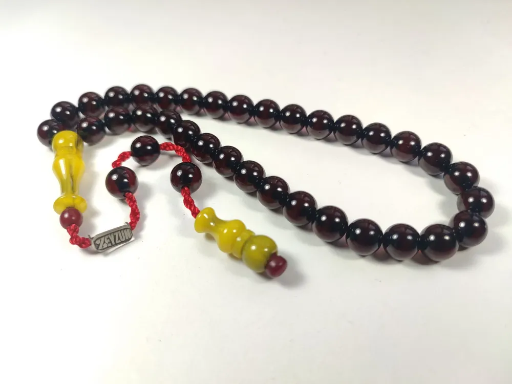 Mahmud Zeyzun Usta İşi̇ İmzalı (İmzası Gümüştür) Sıkma Kehri̇bar