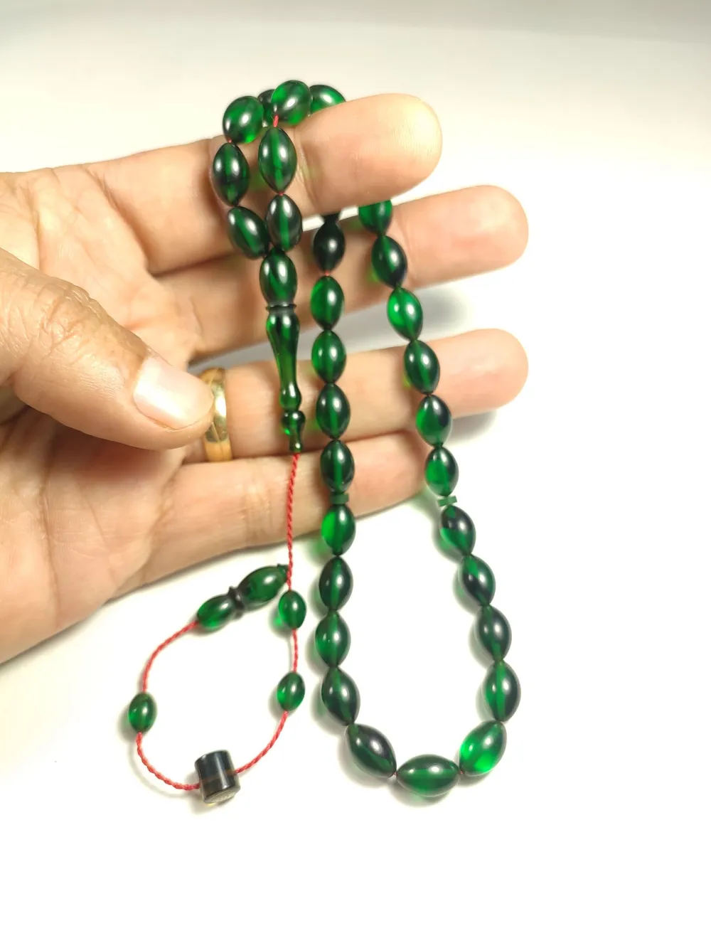 Mehmet Sancaktar Usta İşi̇ İmzalı Mühürlü  Sıkma Kehri̇bar küçük resim 4