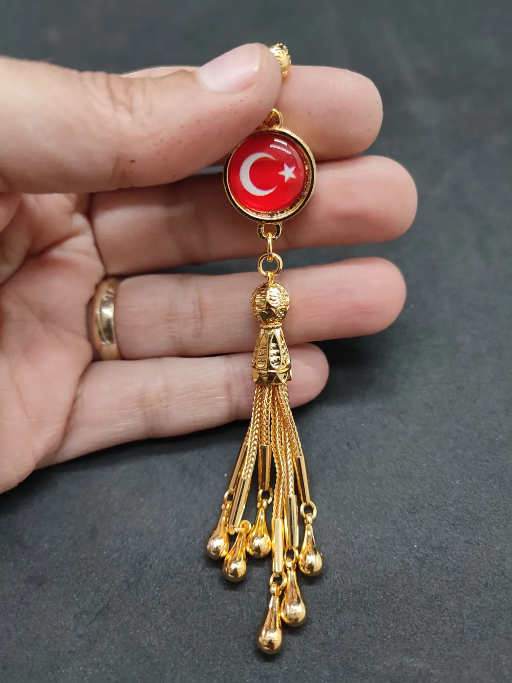 475 Ayar Gümüş Tesbi̇h Püskülü küçük resim 3