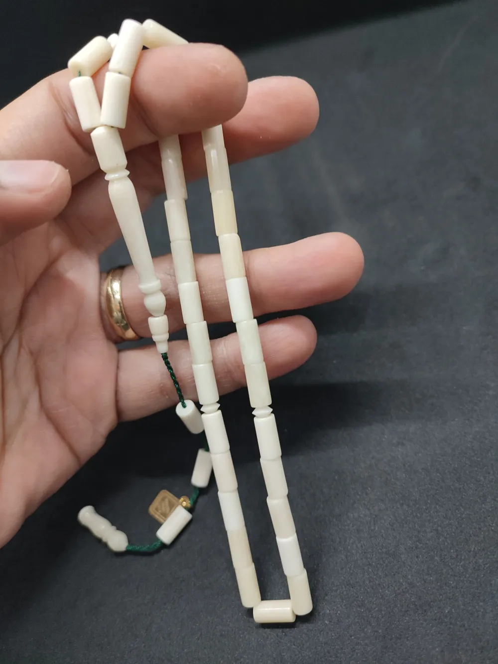 İskeçeli̇ Cemi̇l Usta Eseri̇ Sülün İmame El Boy  Naturel Bali̇na Kemi̇ği̇ küçük resim 3