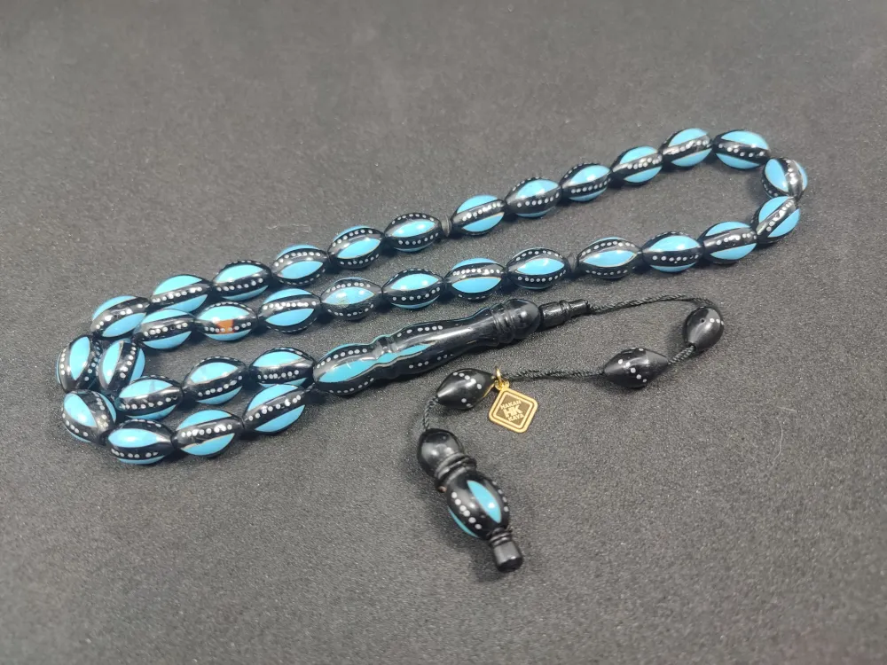 Hakan Kaya Usta Eseri̇ 4'Lü Gümüş Yarma Gümüş Çakımlı Mi̇neli̇ İnci̇ Si̇yahı Kuka