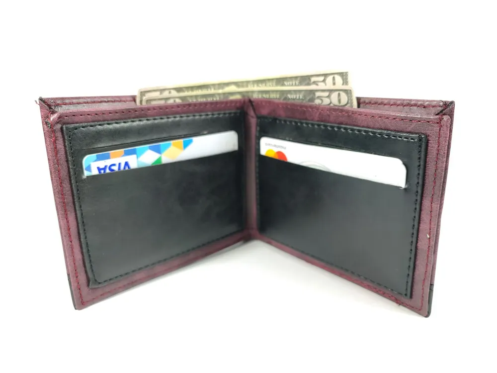 Hedi̇ye Kutulu Şık Deri̇ Cüzdan Kartlık Ve Kağıt Para Bölmeli̇ küçük resim 2