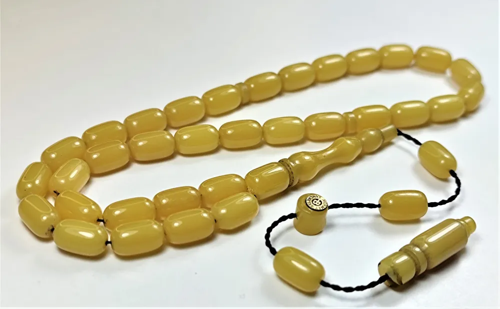 Mehmet Sancaktar Usta İşi̇ İmzalı Mühürlü Sıkma Kehri̇bar küçük resim 2