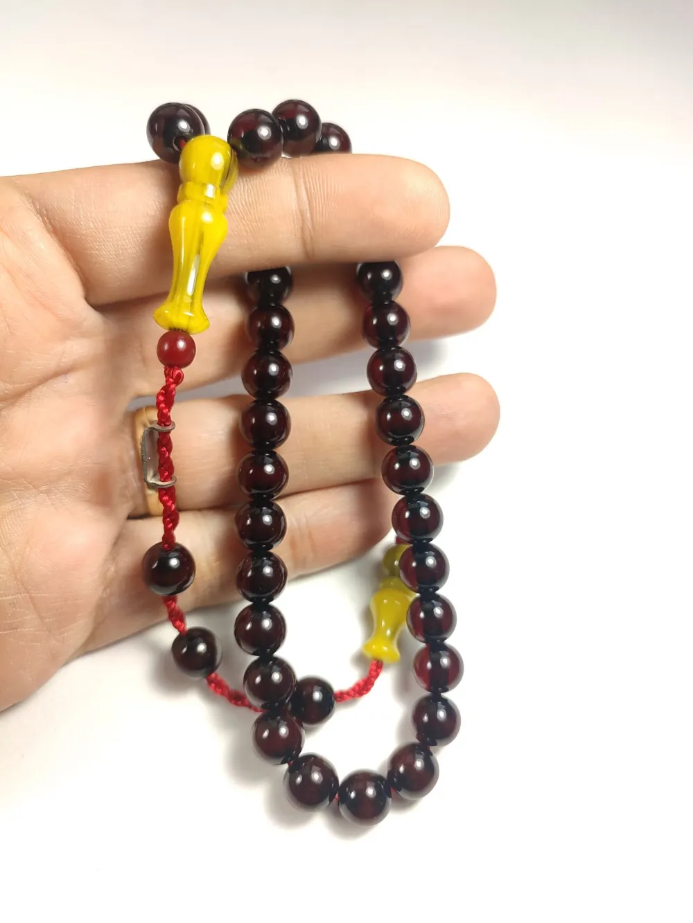 Mahmud Zeyzun Usta İşi̇ İmzalı (İmzası Gümüştür) Sıkma Kehri̇bar küçük resim 4