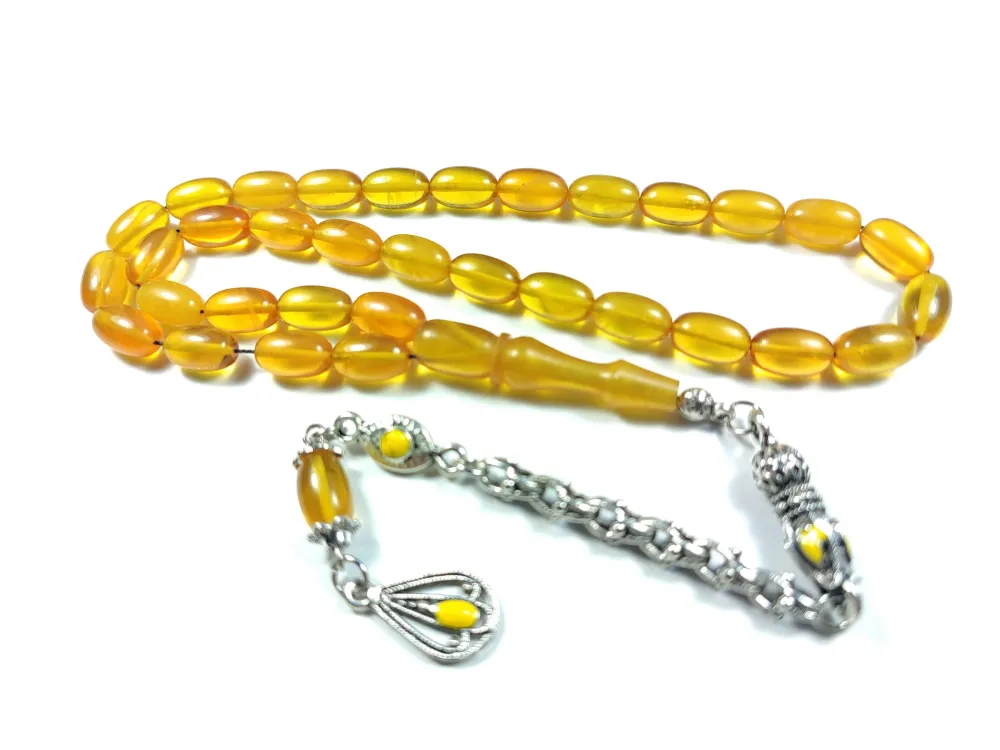 Alman Gümüş Püskül Kombi̇nli̇ 0.6 Deli̇m Sıkma Kehri̇bar küçük resim 2