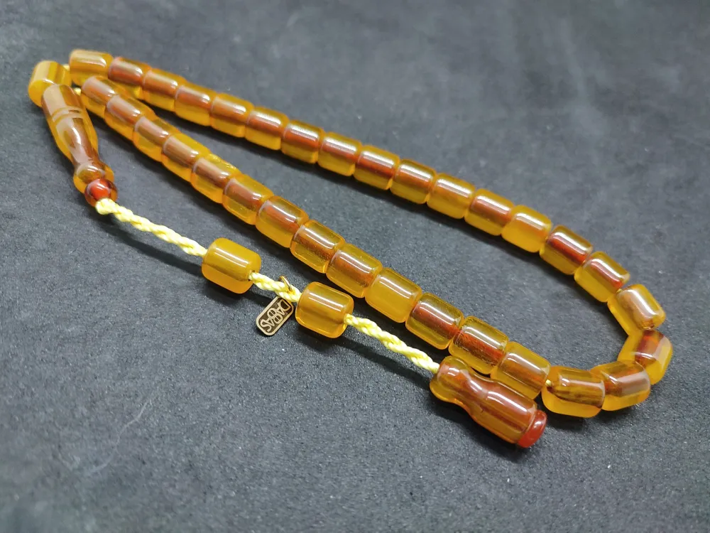 Dabbas Usta Eseri̇ Rengi̇n Zi̇rvesi̇ Bi̇r Sıkma Kehri̇bar küçük resim 3