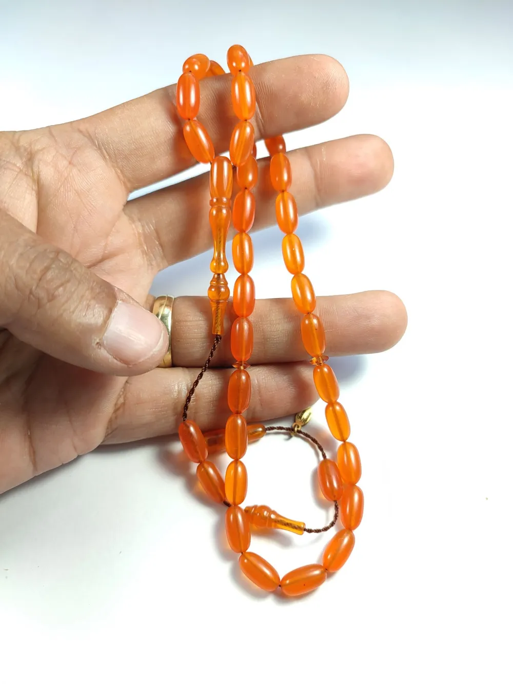 Junai̇d Hasan Usta İşi̇ İmzalı Şenalp Model Sıkma Kehri̇bar küçük resim 2