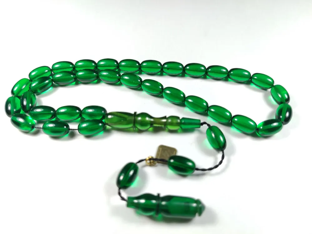 İskeçeli̇ Cemi̇l Usta İşi̇ İmzalı Sıkma Kehri̇bar küçük resim 3