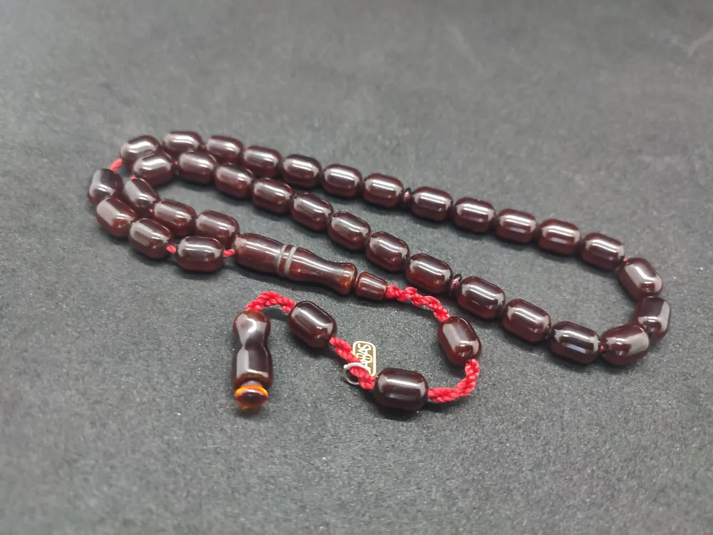 Dabbas Usta Eseri̇ İmzalı El Boy Alman Faturan Sıkma Kehri̇bar küçük resim 2