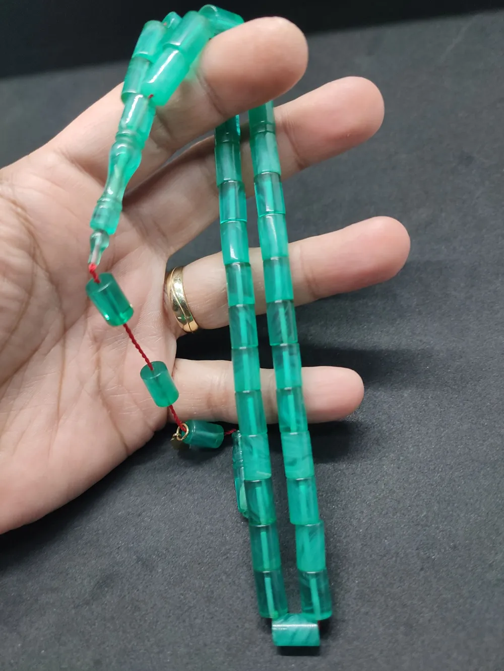 Uğur Şener Usta Eseri̇ 0.6 Şeffaf Deli̇m Çi̇ft Kat Ci̇lalı Ok Gi̇bi̇ Sıkma Kehri̇bar küçük resim 3