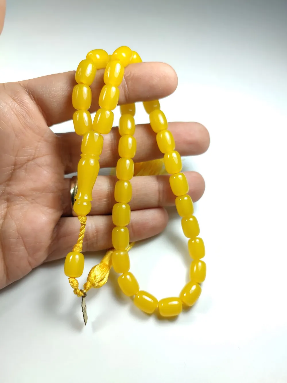 Ebu Zeyn Usta İşi̇ İmzalı Mühürlü Sıkma Kehri̇bar küçük resim 4