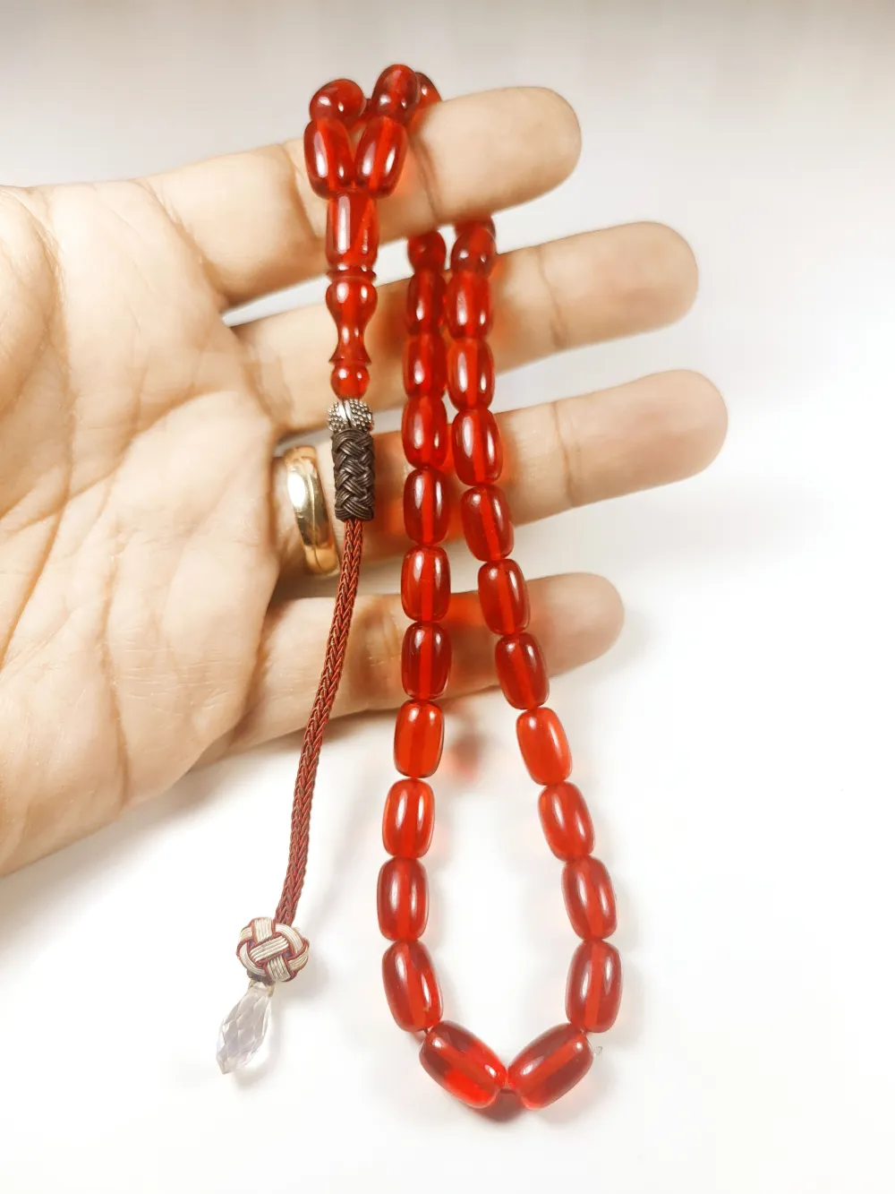 Darabacı Abdullah Usta Eseri̇ Trabzon Kazazi̇ye Püsküllü3 Kat Ci̇lalı Ateş Kehri̇bar küçük resim 4