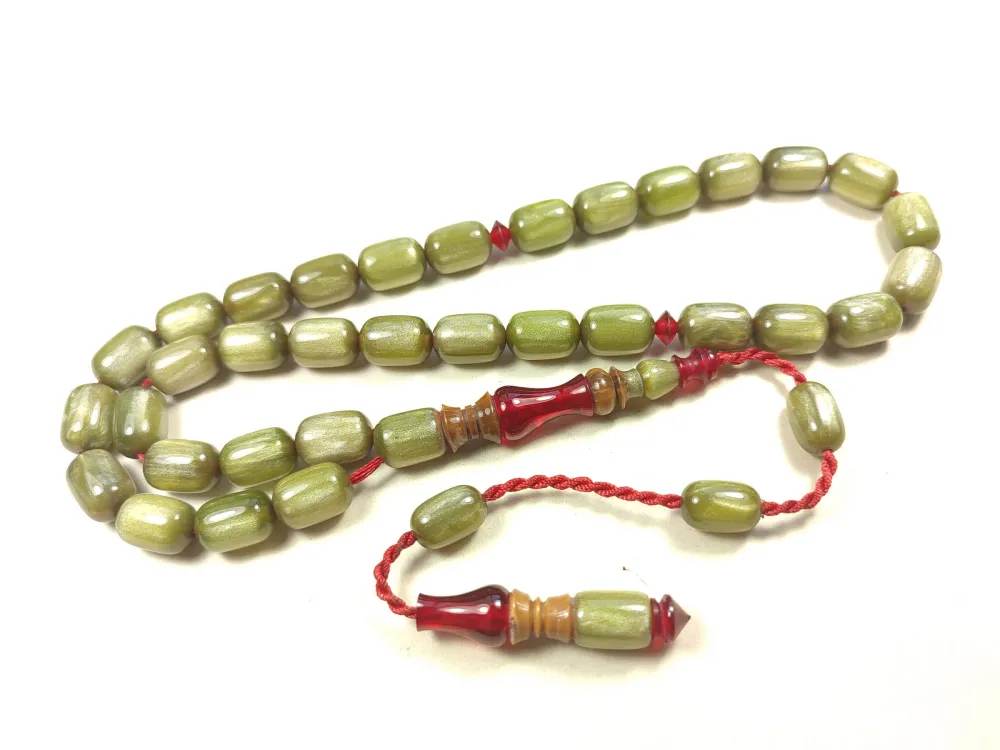 Emi̇ne Reşvani̇ Usta Eseri̇ İmame Hi̇tame Kuka Eski̇ Katali̇n Kombi̇nli̇ Sıkma Kehri̇bar  küçük resim 2