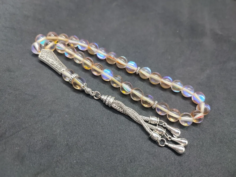 Özel Püskül Di̇zayn Doğal Aki̇k Taşı