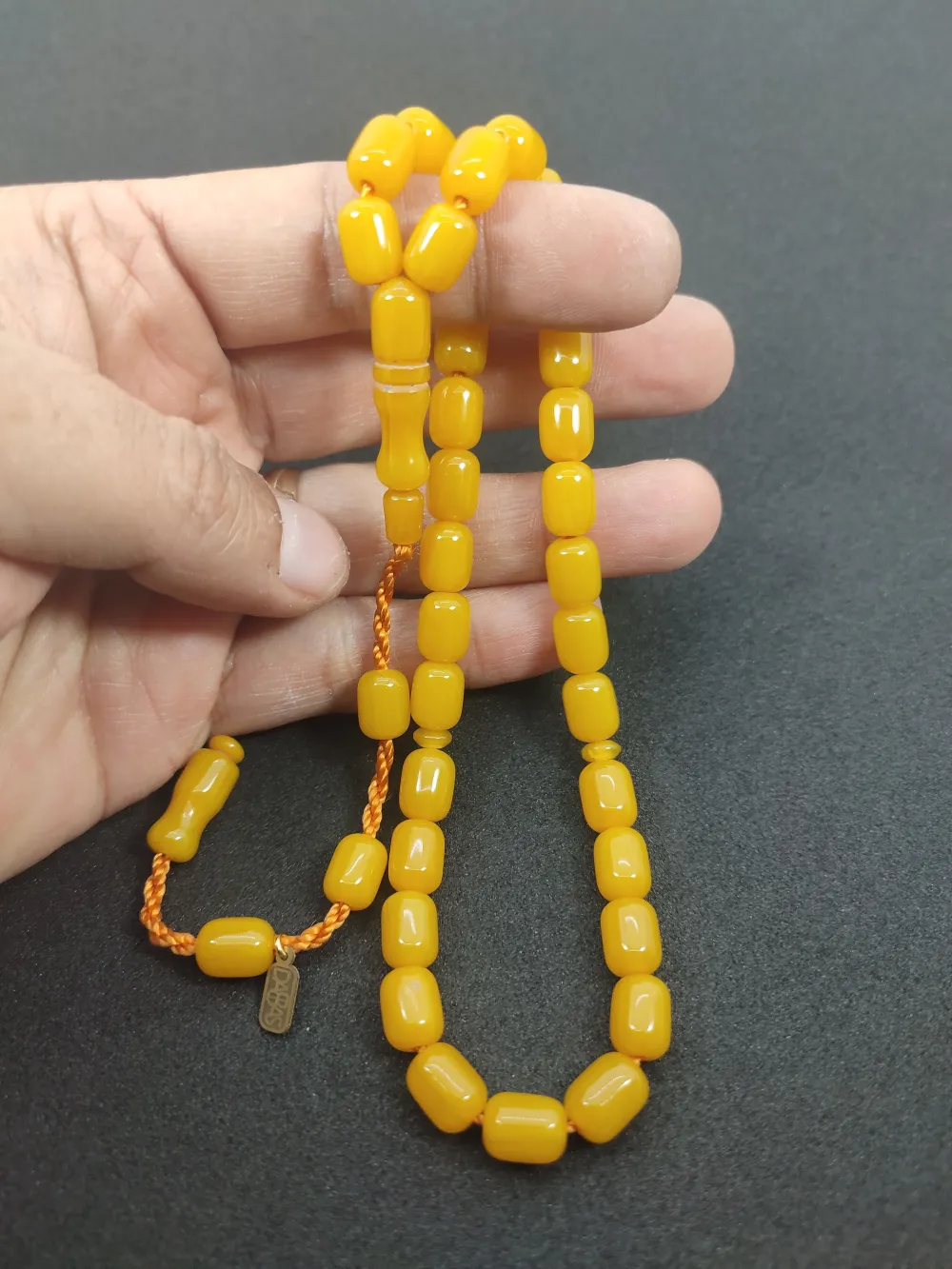 Muhammed Dabbas Usta İşi̇ İmzalı Sıkma Kehri̇bar küçük resim 5