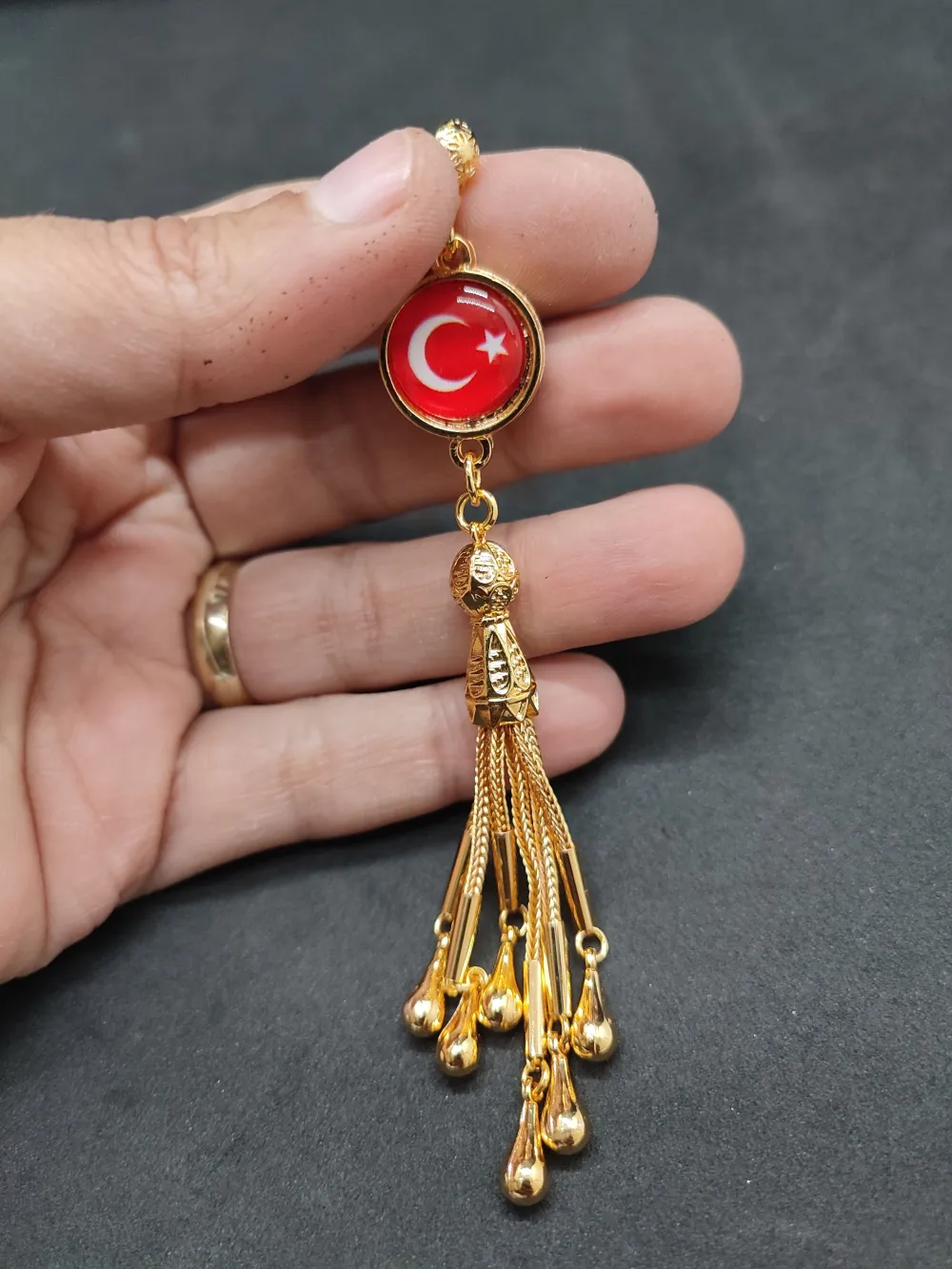 475 Ayar Gümüş Tesbi̇h Püskülü küçük resim 2