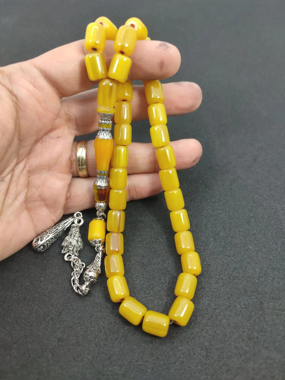 Zeyn Usta Eseri̇ 925 Ayar Gümüş Nakkaş  Alman Faturan küçük resim 4