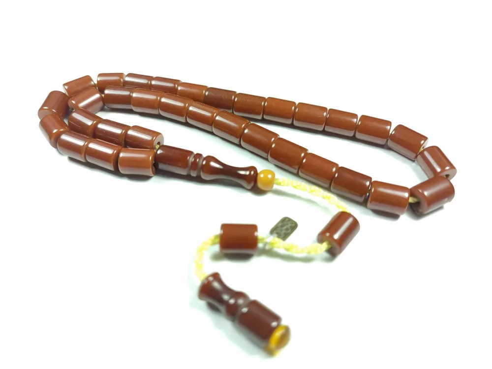 Dabbas Usta İşi̇ İmzalı (İmzası Gümüştür) Sıkma Kehri̇bar