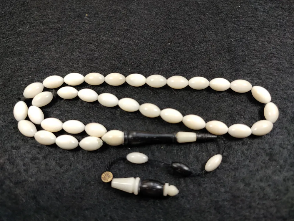 Mehmet Erbabacan Usta İşi̇ İmzalı Mühürlü Abanoz Ağacı Kombi̇nli̇ Narçıl küçük resim 3