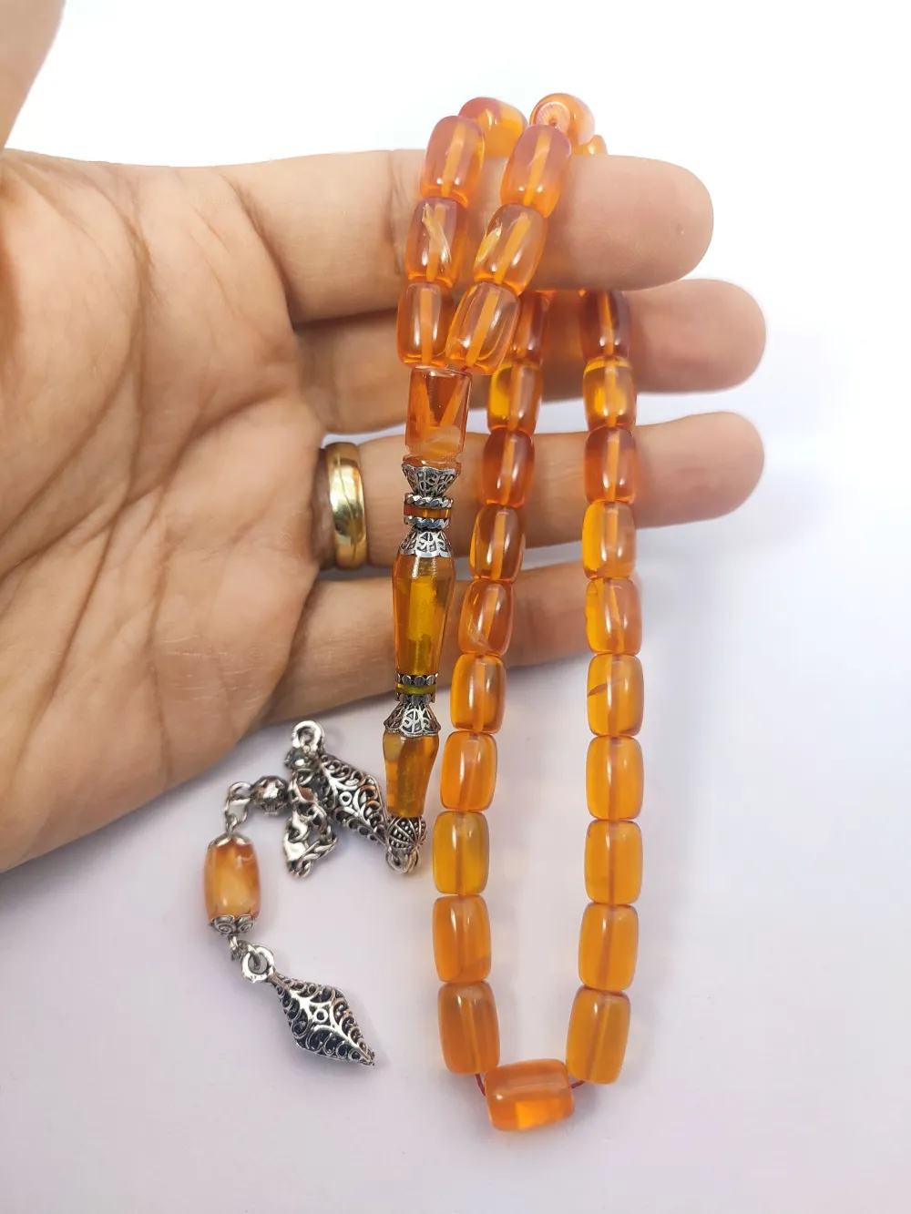 925 Ayar Gümüş Nakkaş Çi̇ft Kat Torna Çi̇ft Ci̇lalı Objeden Katali̇n küçük resim 4