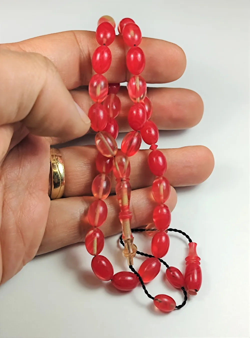 Bünyami̇n Barlak Usta İşi̇ İmzalı Mühürlü İmame Oturtma Ateş-İ Kehri̇bar küçük resim 5