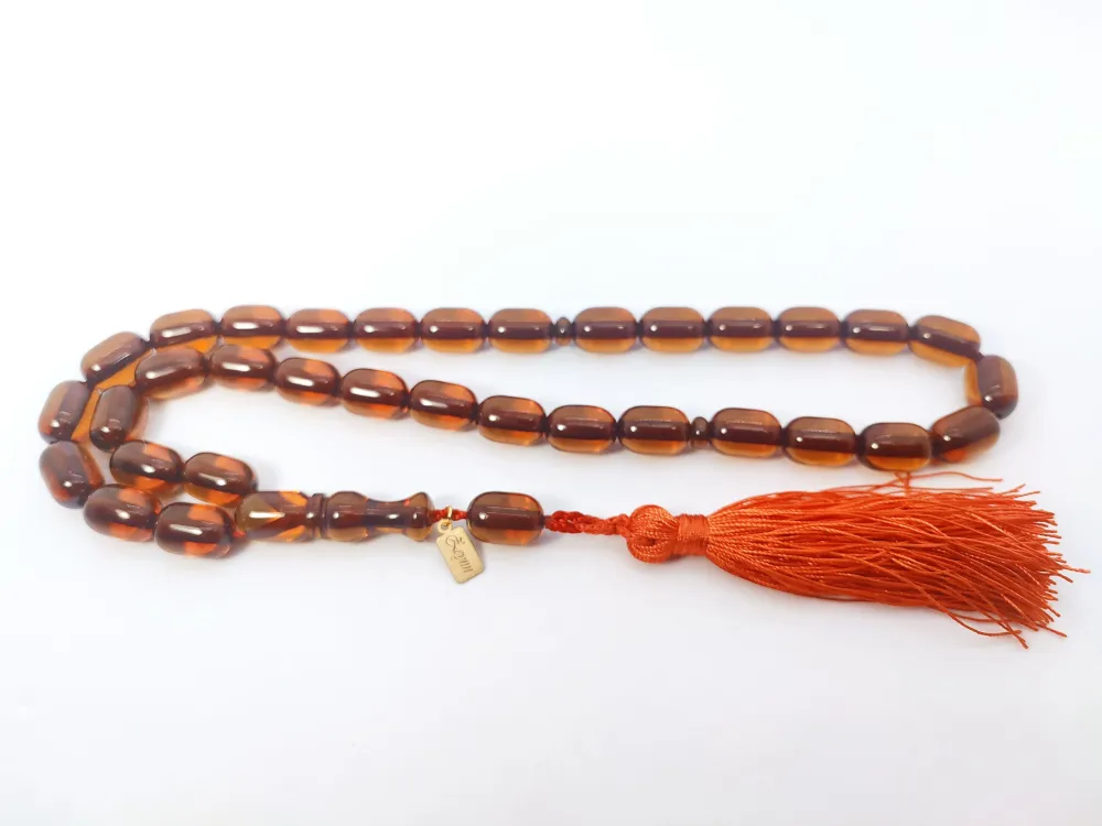 Ebu Zeyn Usta Eseri̇ İmzalı İri̇ Boy Sıkma Kehri̇bar küçük resim 2