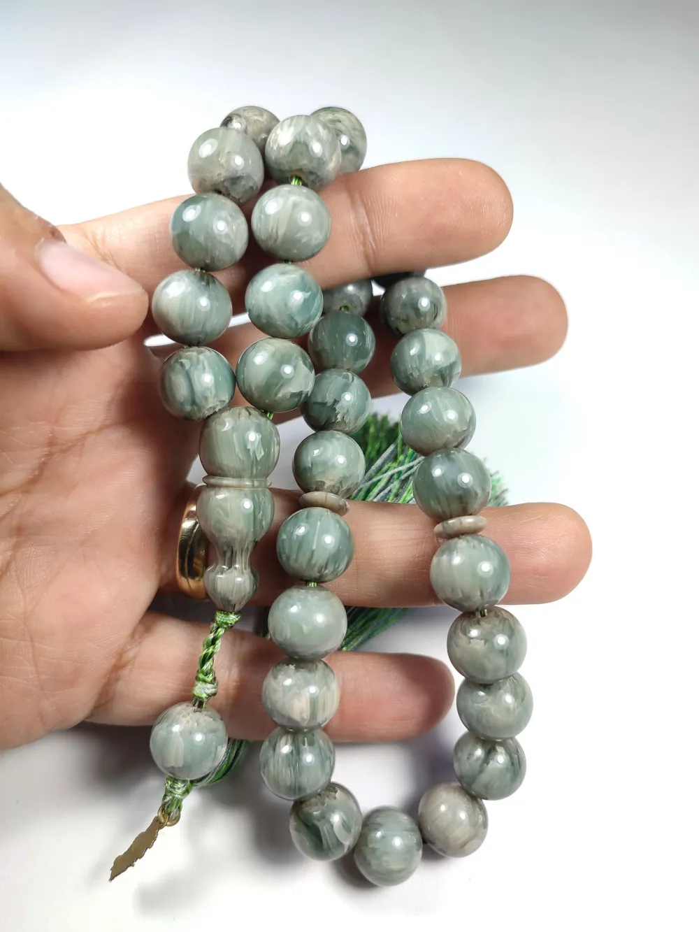 Ebu Zeyn Usta İşi̇ İmzalı Mühürlü Sıkma Kehri̇bar küçük resim 5